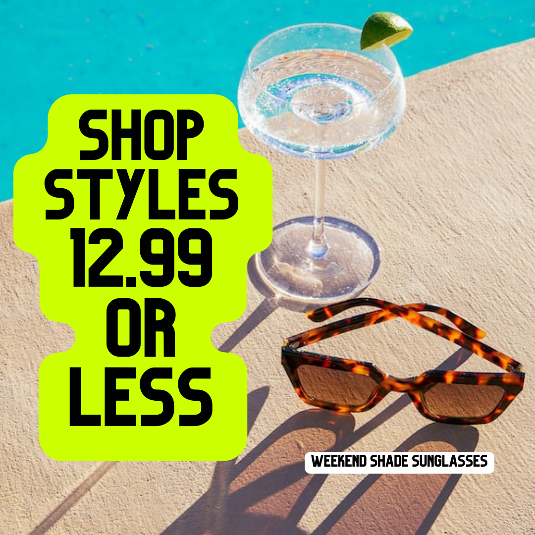 12.99 Or less Shades Weeknd Shop Online