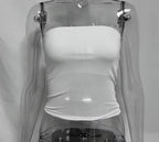 Mesh Black Fitted Tube Top