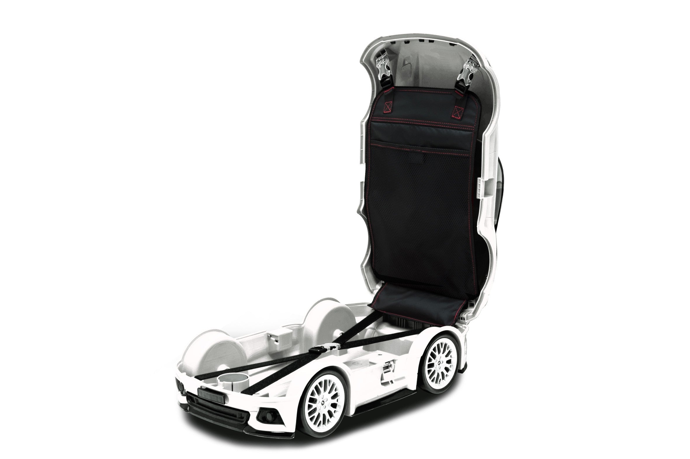 Kids Car Style Travel Luggage with Wheels Weekend Shade Sunglasses