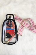 Clear Sling with Trendy Strap Stadium Bag Weekend Shade Sunglasses