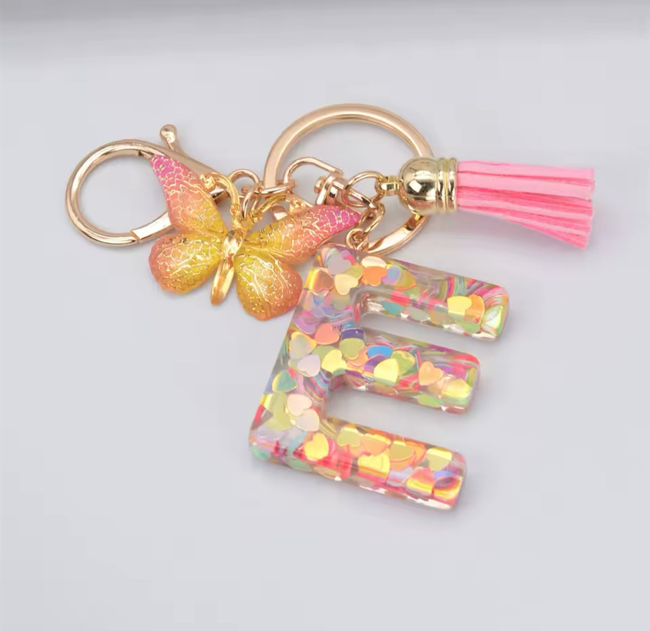 Summer Addition A-Z Letter Keychain