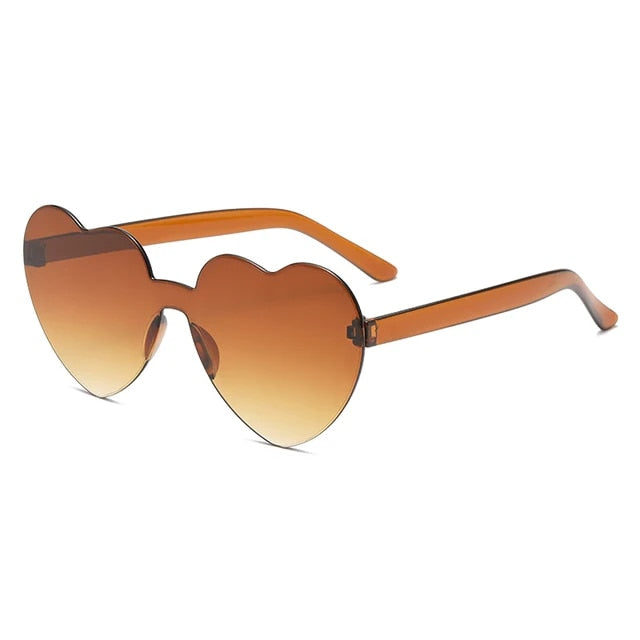Candy Style Heart Shape Sunglasses