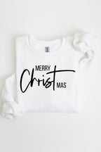 Merry Christmas Graphic Fleece Sweatshirts