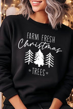 Farm Fresh Christmas Trees Fleece Sweatshirts