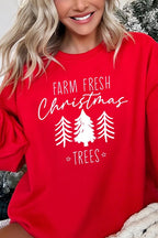 Farm Fresh Christmas Trees Fleece Sweatshirts