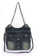Vintage Denim Iconic Tote Bag Artini Accessories