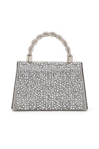 Statement Rhinestone Top Handle Clutch Bag