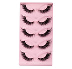 5 Pairs Cat Eye Lashes Faux Mink Eyelashes