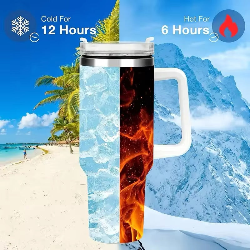 40oz Tumbler with Stainless Steele Straw Weekend Shade Sunglasses