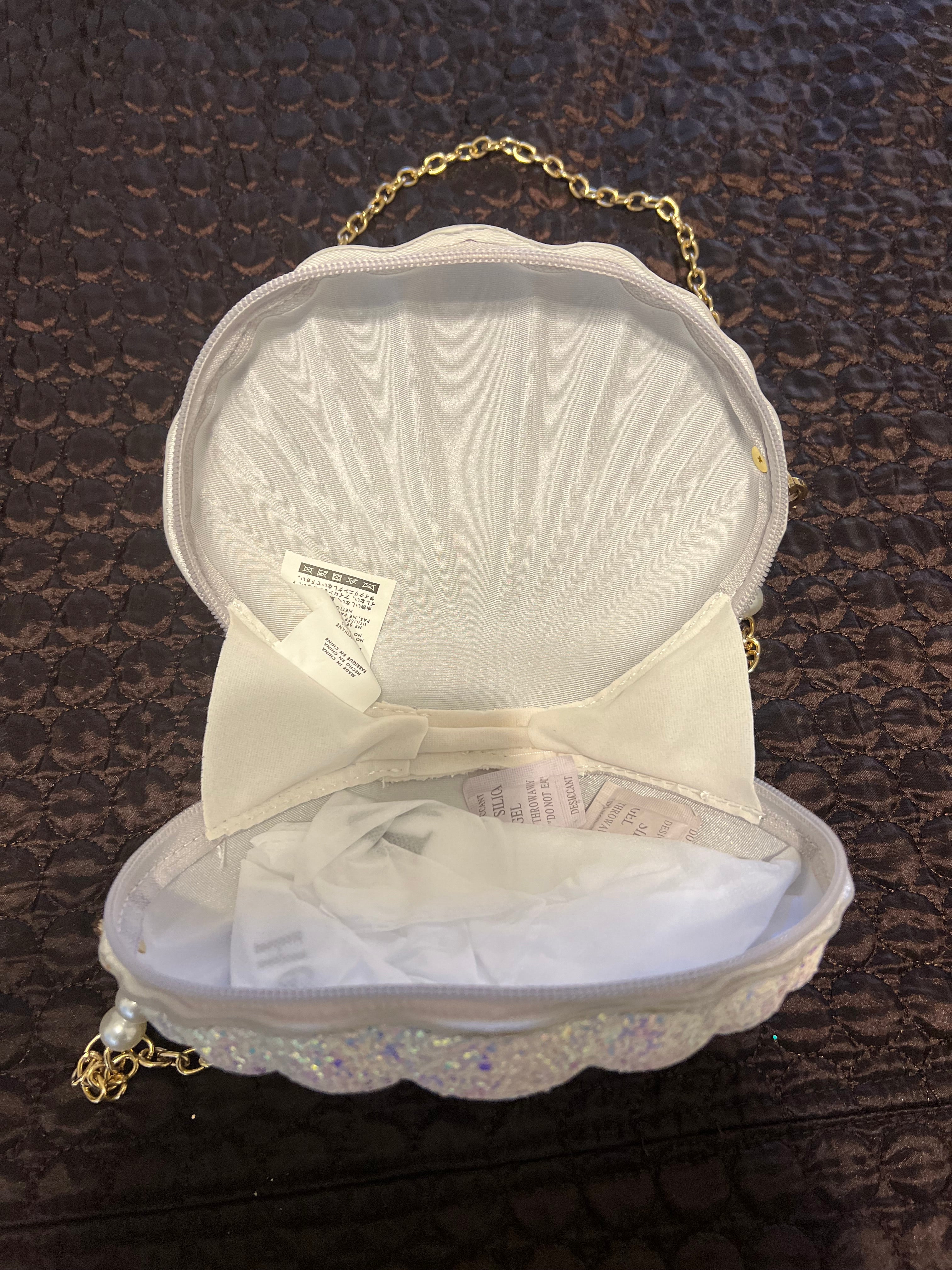 Glitter Seashell Crossbody Handbag