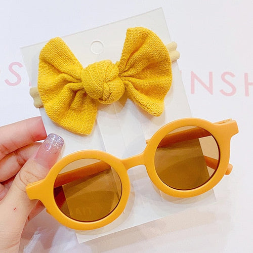 "Coco Darlin" Inspired Kids Sunglasses & Bow Set Weekend Shade Sunglasses