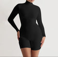 Long Sleeve High Neck Playsuit for Women Weekend Shop