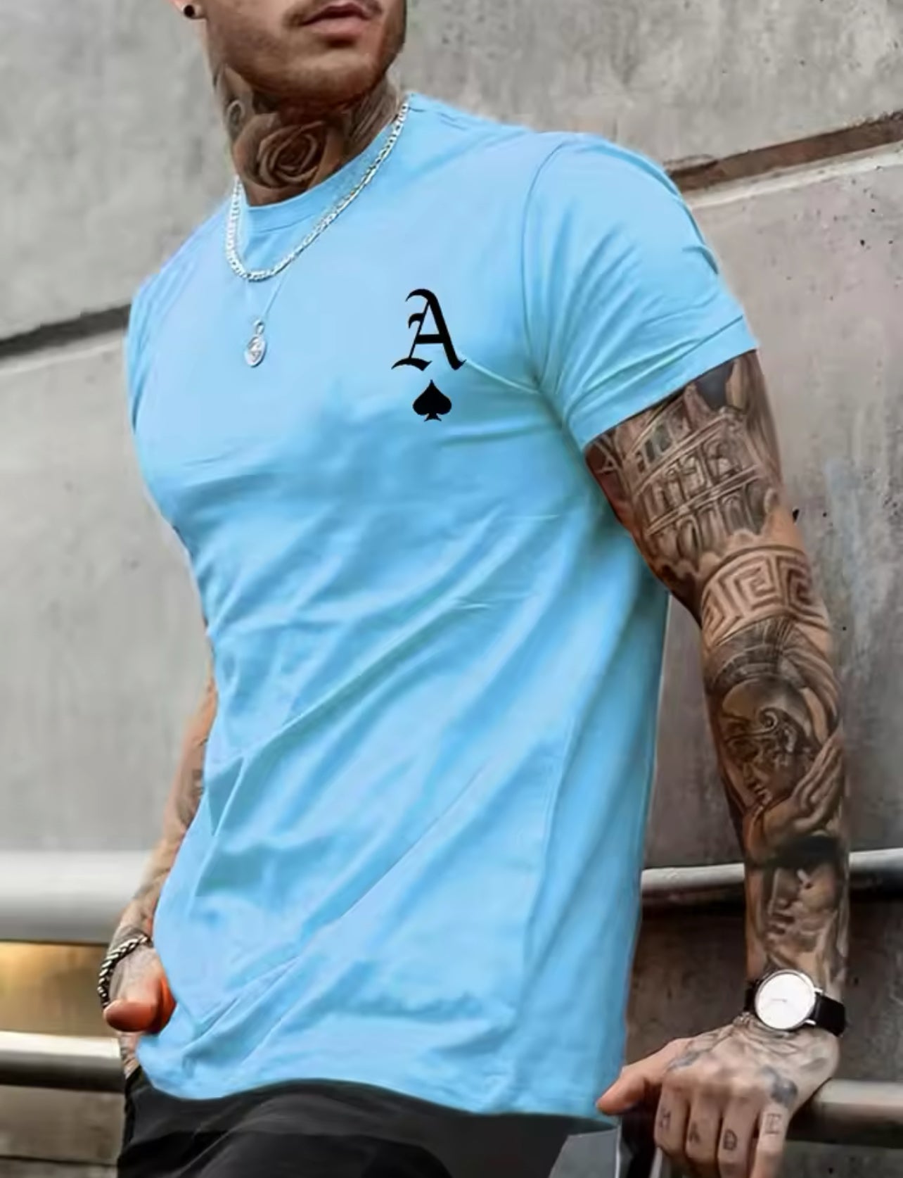Men’s Casual As of Spades Crew Shirt - Weeknd Shop Online 
