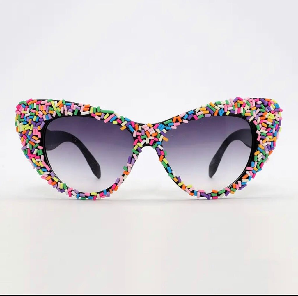 Sprinkle Me Down Cat Eye Sunglasses