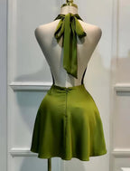 Women Elegant Solid Satin Dress