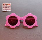 Children's Cute Colors Acrylic Sun Flower Sunglasses