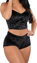 Women's Velvet Sleepwear Set