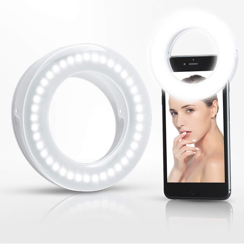 Selfie Ring Light Rechargeable Portable Clip-on Selfie Fill Light with 40 LED Weeknd Shop Online