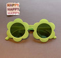 Children's Cute Colors Acrylic Sun Flower Sunglasses Weekend Shade Sunglasses