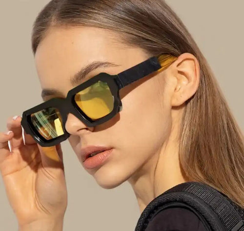 "Dont wait up" Fashion Plastic Frame Sunglasses Weekend Shade Sunglasses