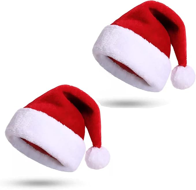 2pc Christmas Hat – Soft Velvet Comfortable Weeknd Shop Online