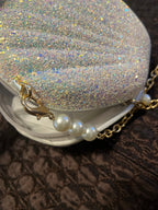 Glitter Seashell Crossbody Handbag