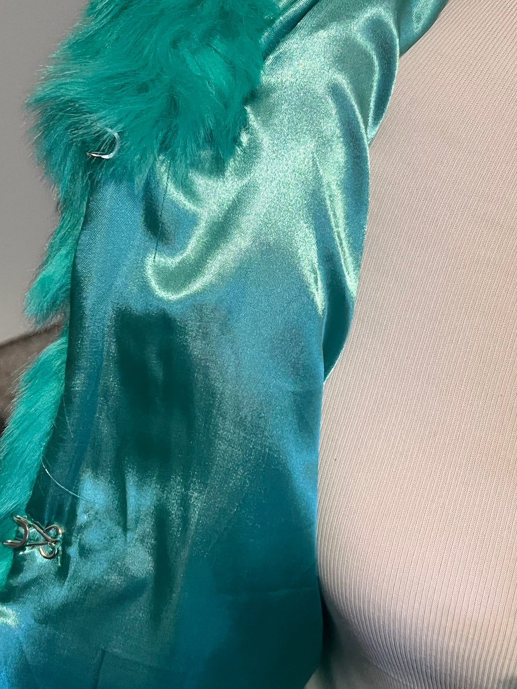 Emerald Frost Luxe Faux-Fur Jacket Weeknd Shop Online