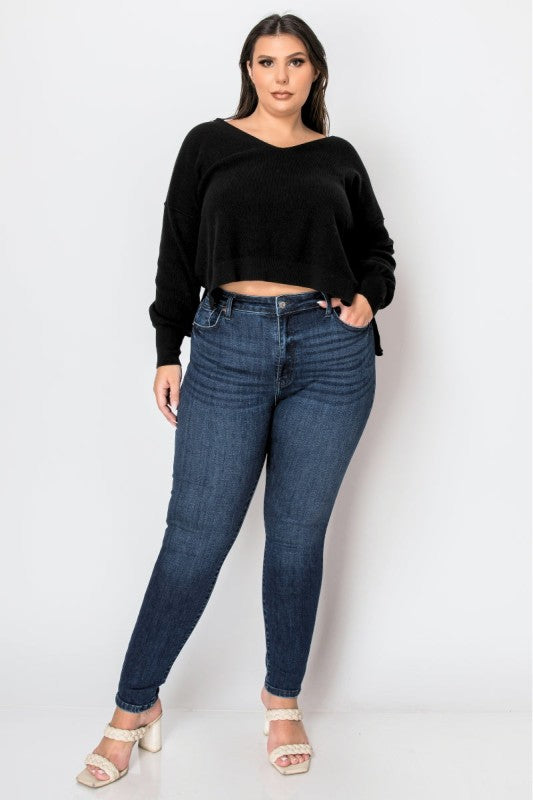 Chancy Corset Plus Super Skinny Jeans - Weeknd Shop Online