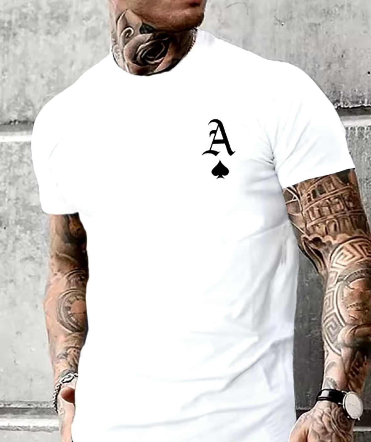 Men’s Casual As of Spades Crew Shirt - Weeknd Shop Online 
