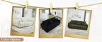 Modern Comfy Deep-Seat Teddy Cloud Sofa – Upholstered 3-Seater Bouclé Couch