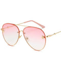 “Be Careful” Women’s Rimless Sunglasses Weekend Shade Sunglasses
