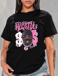 “Hustle” Short Sleeve Graphic Tee Design Weekend Shade Sunglasses