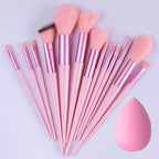 Pink 13PCS Makeup Brushes Set – Super Soft Detail Brushes