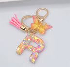 Summer Addition A-Z Letter Keychain