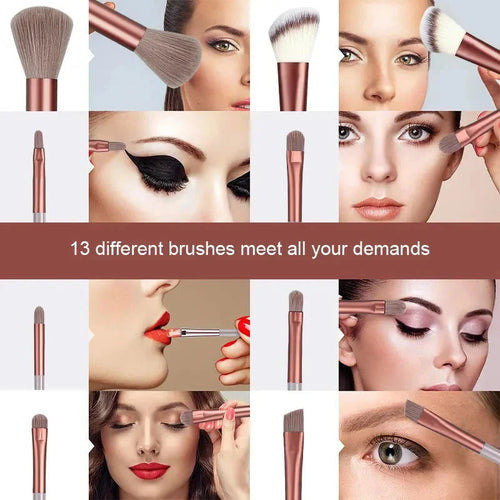 Blue 13PCS Makeup Brushes Set – Super Soft Detail Brushes Weeknd Shop Online