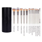 14-Piece Premium Synthetic Makeup Brush Set