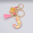 Summer Addition A-Z Letter Keychain