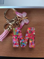 Summer Addition A-Z Letter Keychain
