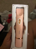 Pink 2-in-1 Waterproof Electric Shaver