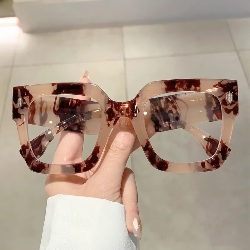 "Kimmy" Anti Blue Light Square Oversize Glasses