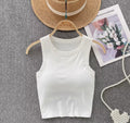 Knit Tank Top with Built in Bra Weekend Shop