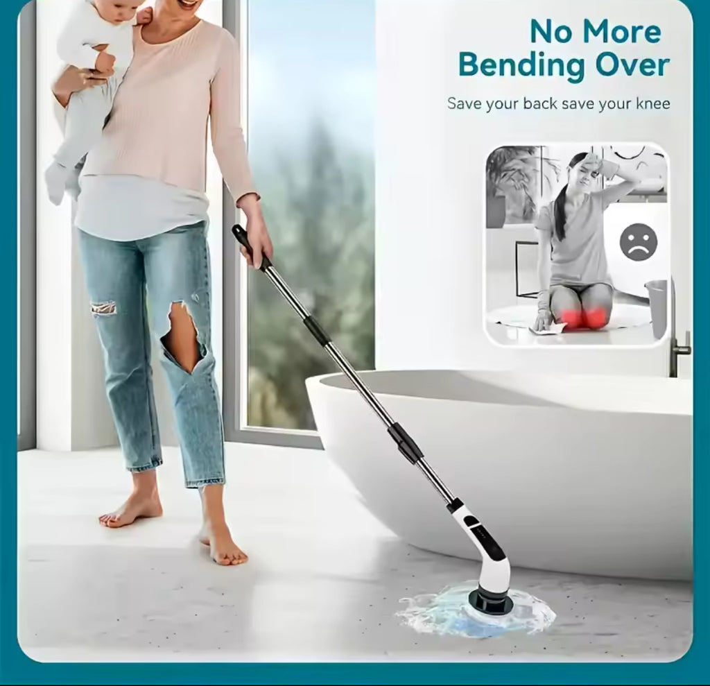 9 in 1 Electric Cleaning Brush Electric Spin Cleaning