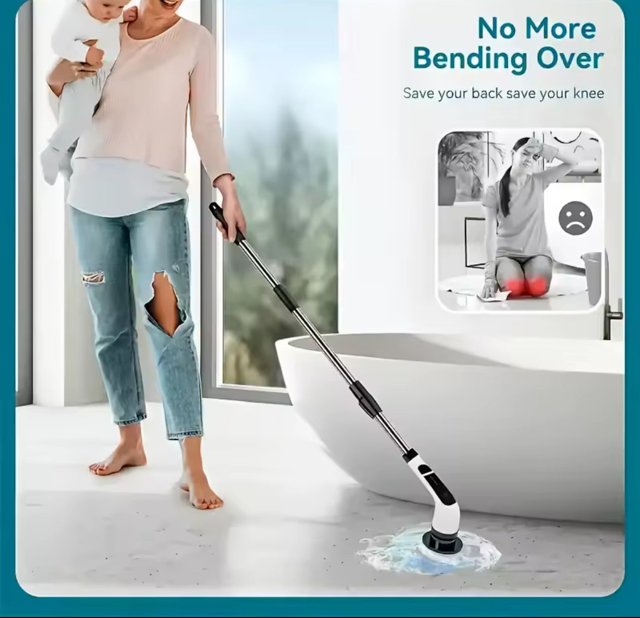 9 in 1 Electric Cleaning Brush Electric Spin Cleaning