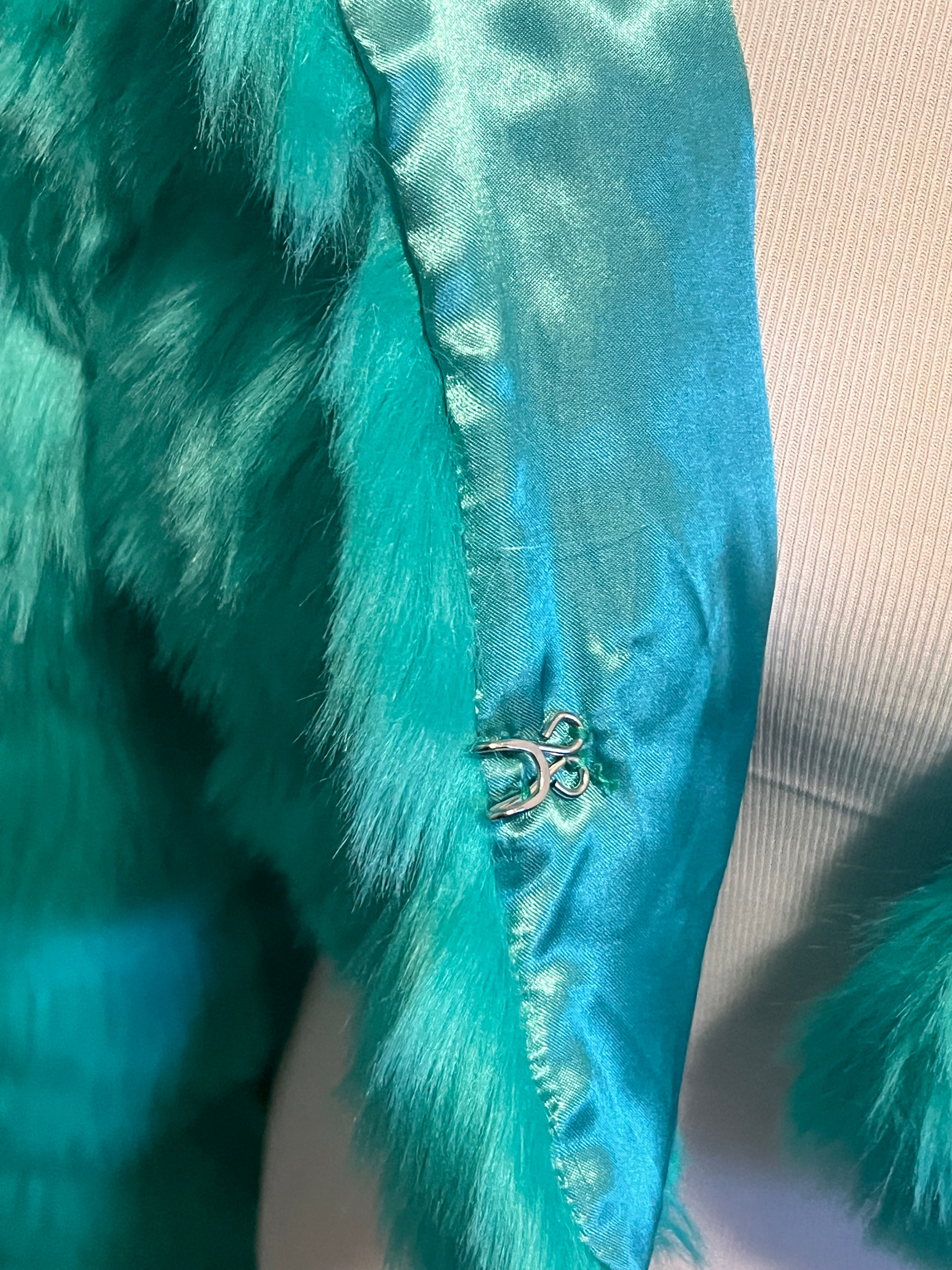 Emerald Frost Luxe Faux-Fur Jacket Weeknd Shop Online