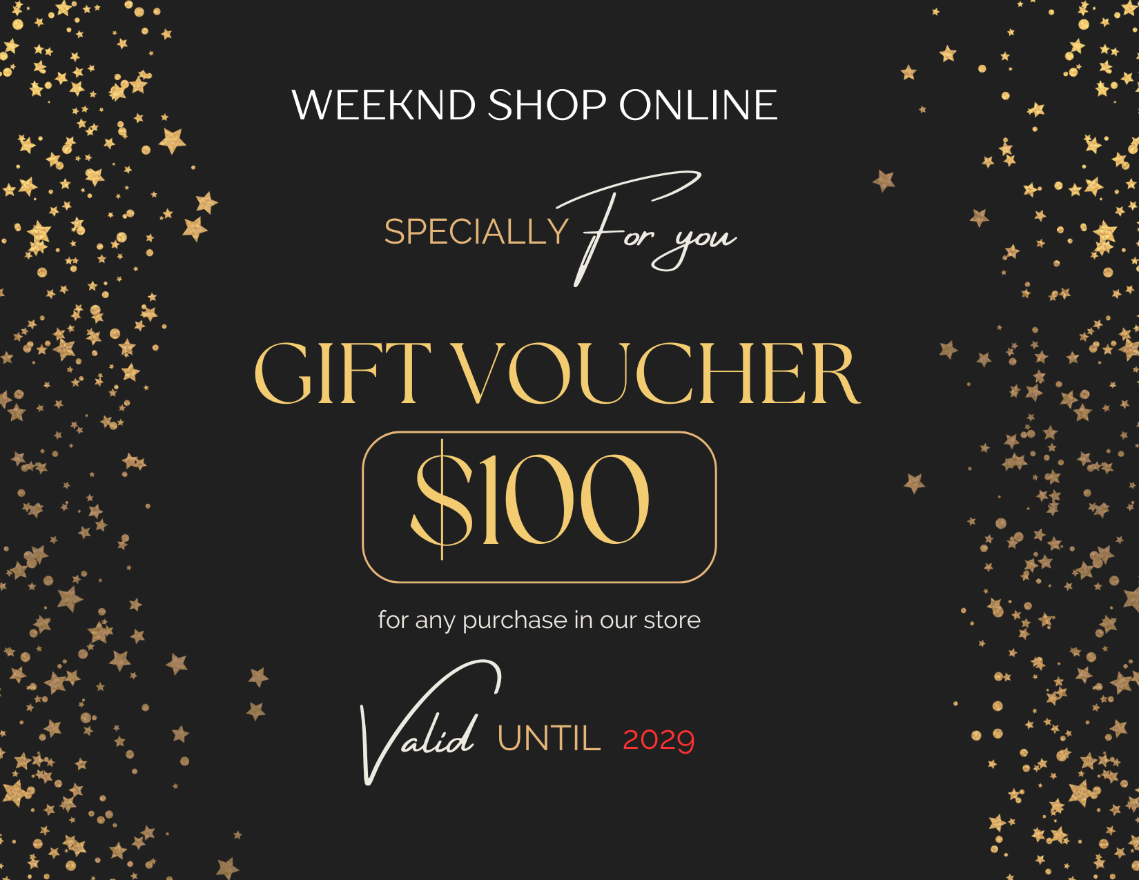 Weeknd Shop Gift Card