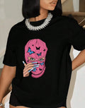 Mask & Butterfly Graphic Ski Mask TShirt Weekend Shop