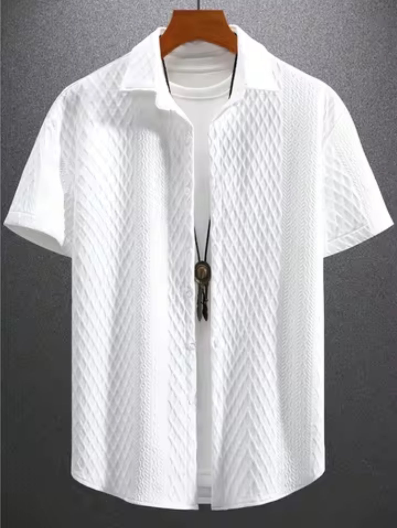 Men’s Summer Textured Shirt