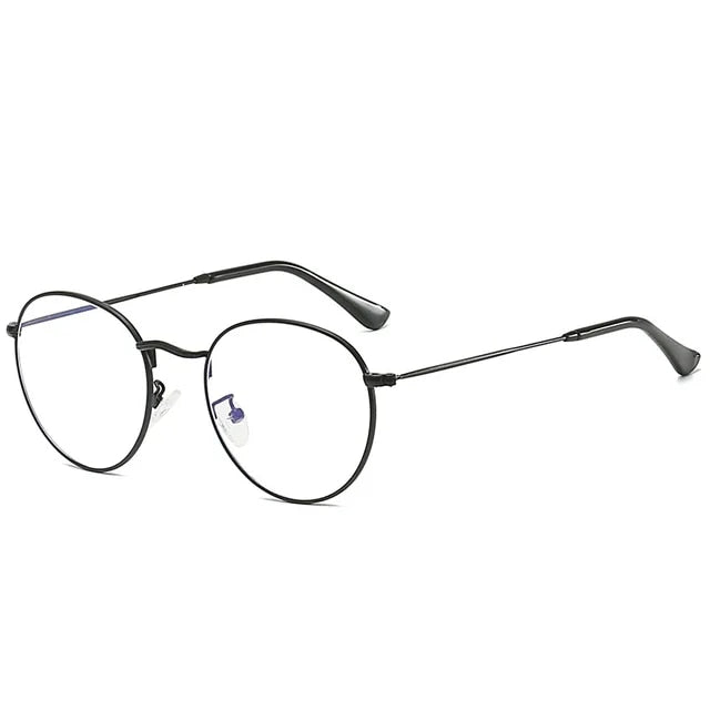 Classic Vintage Anti Blue Light Round Frame Glasses
