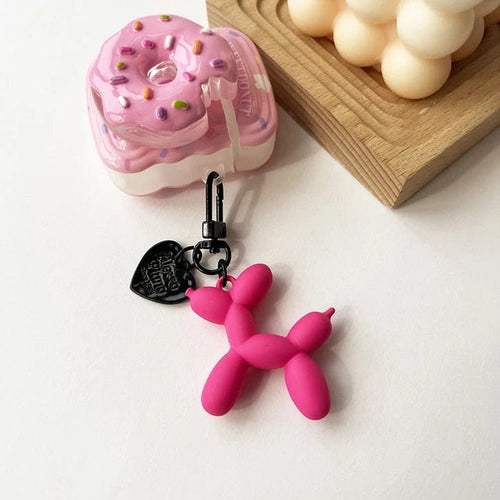 Acrylic Cartoon Balloon Dog Keychains Weekend Shade Sunglasses