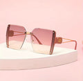 Trendy Frameless Cut-Edge Metal Sunglasses Weeknd Shop Online